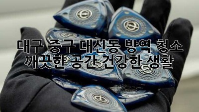 대구 중구 대신동 방역 청소: 깨끗한 공간, 건강한 생활