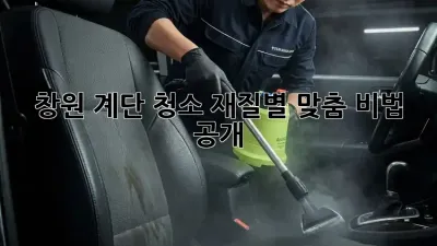 창원 계단 청소🧹✨ 재질별 맞춤 비법 공개!